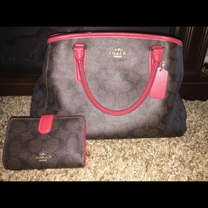Coach Bag with matching Coach wallet